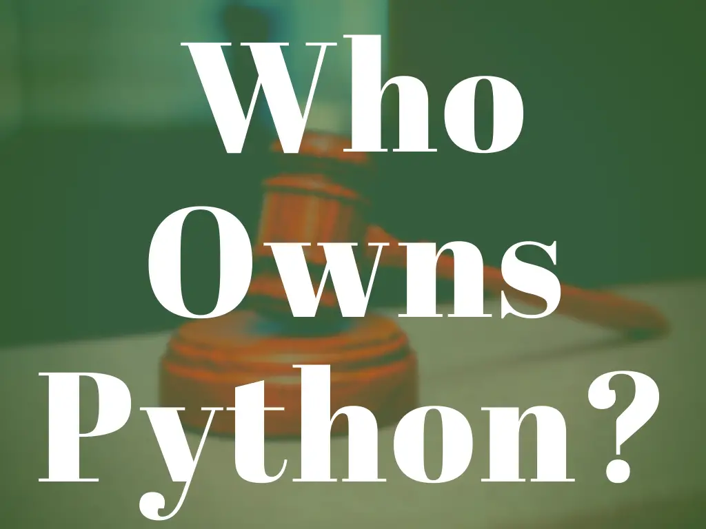 Who Owns Python?