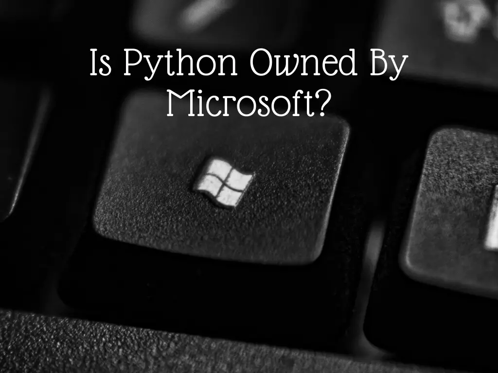 Is Python Owned By Microsoft?